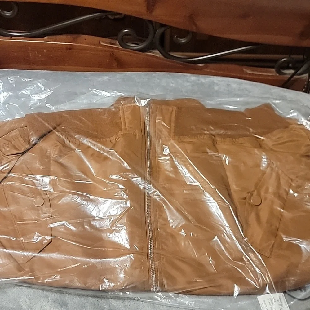 NWT Assholes Live Forever Brown Tan Reversible Bomber Jacket ALF Unisex Size 2XL - Picture 14 of 15
